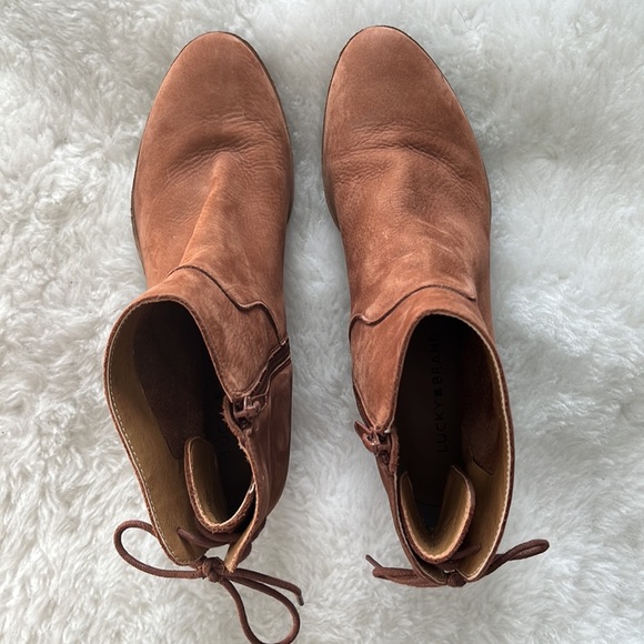 Lucky Brand Jalie brown suede ankle boot size 10 - Picture 8 of 13
